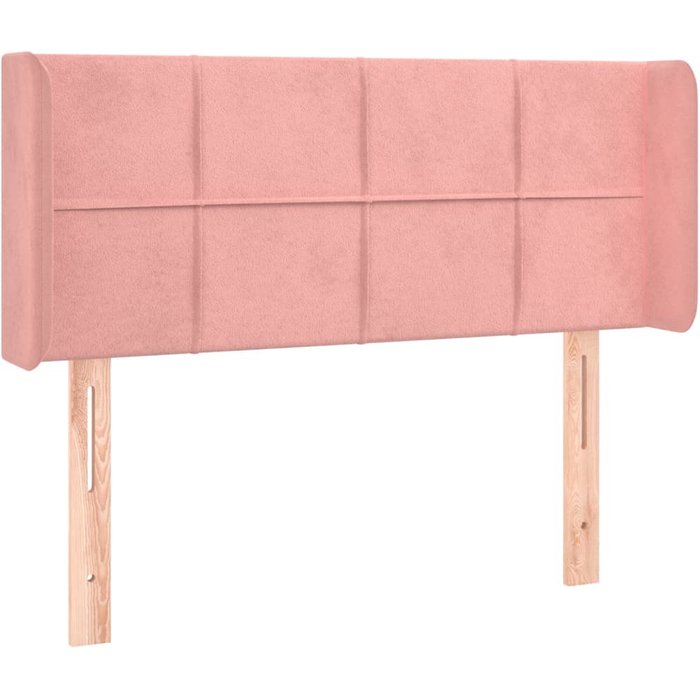 Cabecero de terciopelo rosa 93x16x78/88 cm - comfortxl