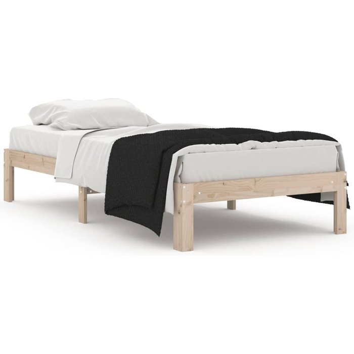 Cama para adultos | estructura de cama madera maciza 90x190 cm cfw666317