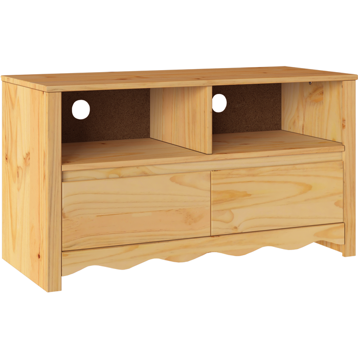 Aparador | mueble de tv drammen 99x43x55 cm de madera maciza de pino cfw341200