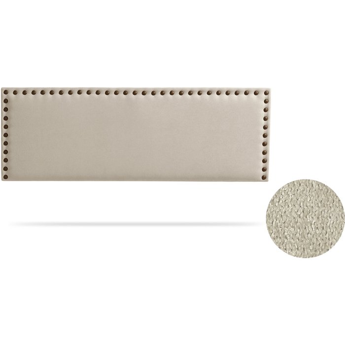Cabecero tapizado modena acualine 90x55x8 cm - beige tostado - moonia