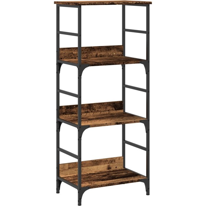 Estantería madera ingeniería madera envejecida 50x33x117,5 cm – comfortxl