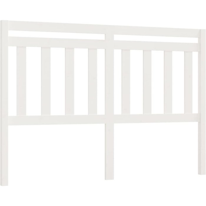 Cabecero de cama - mueble cabecero madera maciza de pino blanco 140x4x100 cm