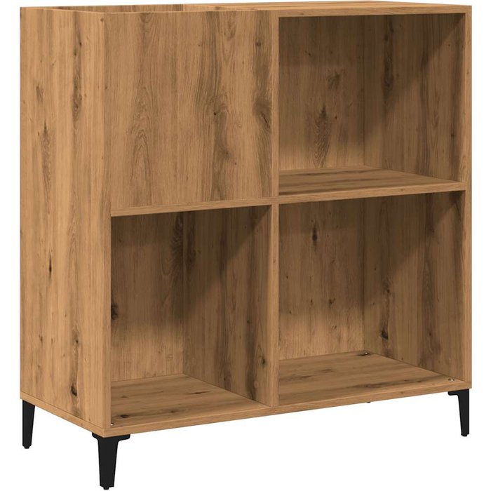 Mueble para discos madera ingeniería roble artisan 84,5x38x89cm cfw47553