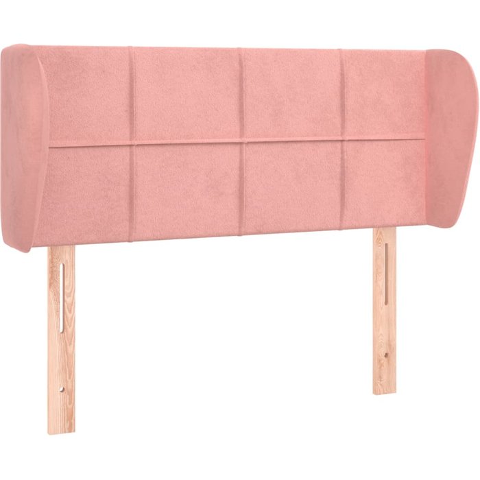 Cabecero de terciopelo rosa 103x23x78/88 cm - comfortxl