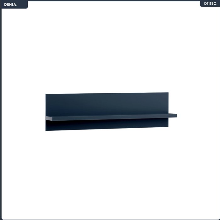 Estante mural - l.120 x h.32 x p.18 cm - indigo - denia
