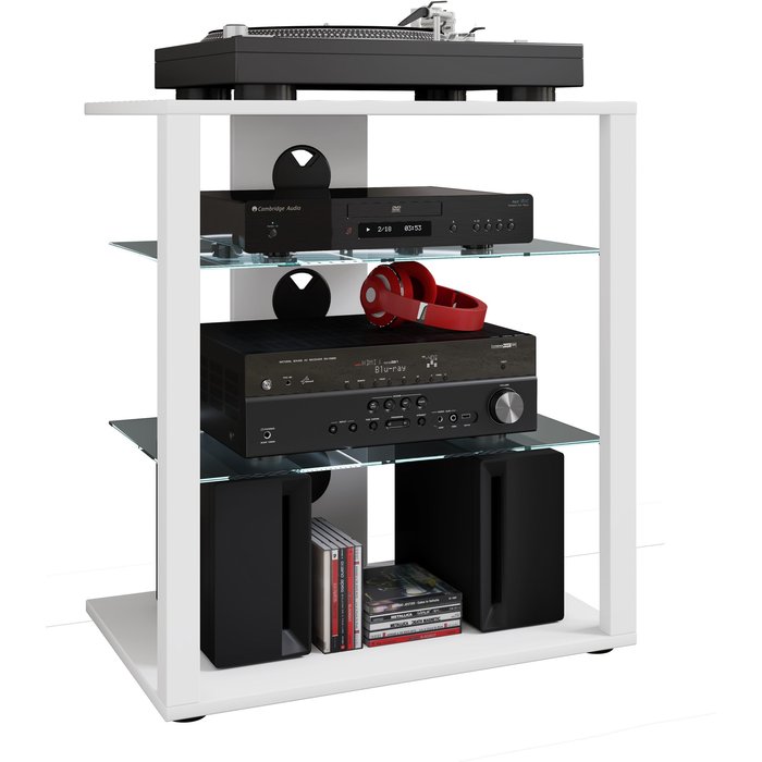 Vcm muebles hifi folas blanco h. 70 x b. 60 x t. 41 cm