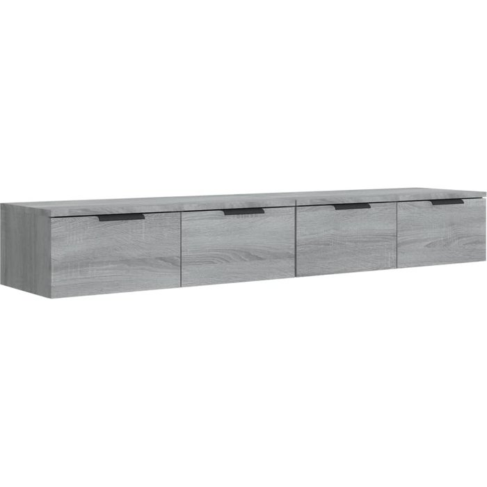 Mueble alto de 2 piezas contrachapado gris sonoma 68x30x20 cm - comfortxl