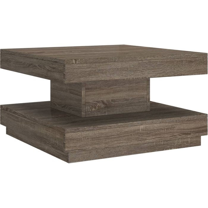 Mesa de centro de mdf gris 60x60x35 cm - comfortxl