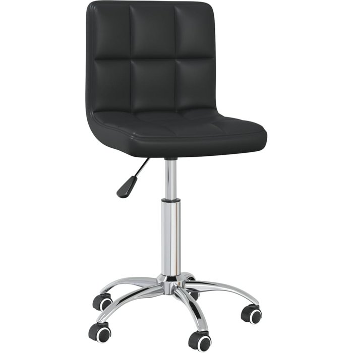 Silla de oficina | sillón oficina giratoria de cuero sintético negro cfw609911
