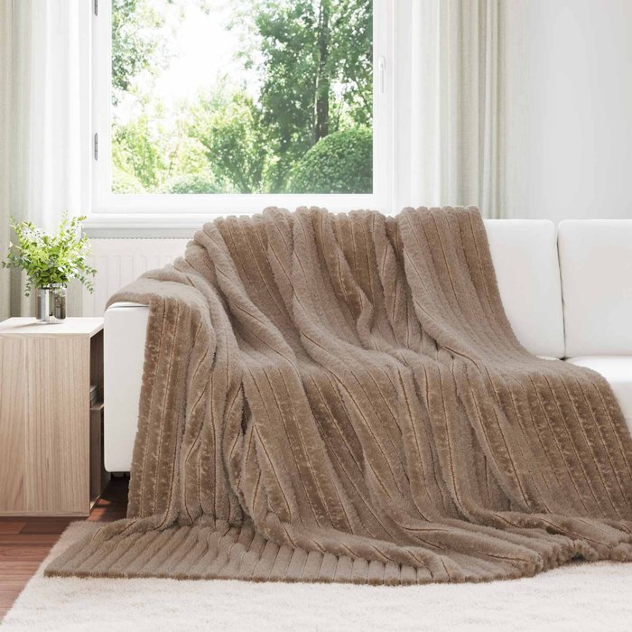 Mantitas de sofá 6 pcs camel 240 x 220 cm lana vidaxl