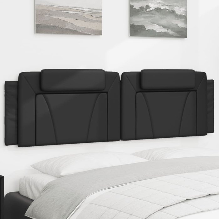 Maison exclusive - cabecero de cama acolchado viana cuero sintético negro 183 cm