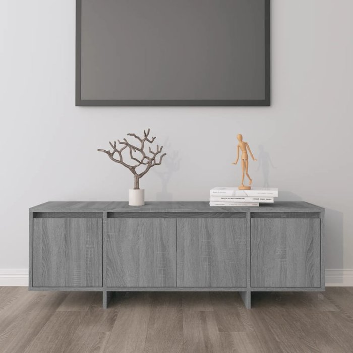 Mueble tv sonoma aglomerado gris 120x30x40,5 cm