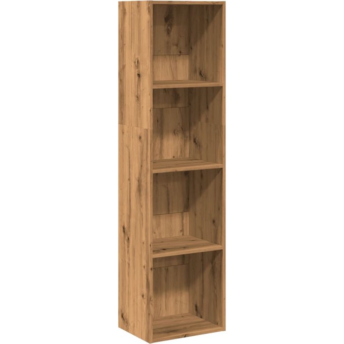 Estantería de madera de ingeniería roble artisian 40x30x152 cm – comfortxl