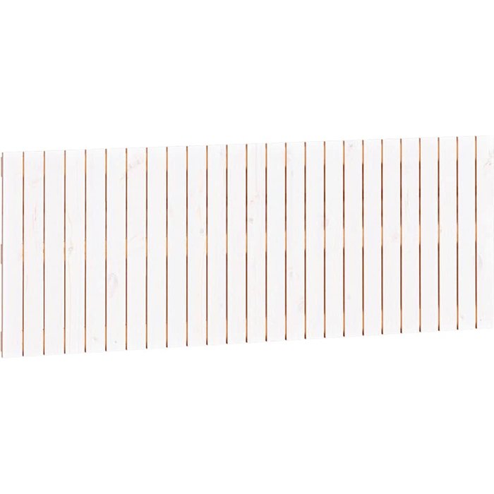 Cabecero de cama - mueble cabecero pared madera maciza pino blanco 159,5x3x60 cm