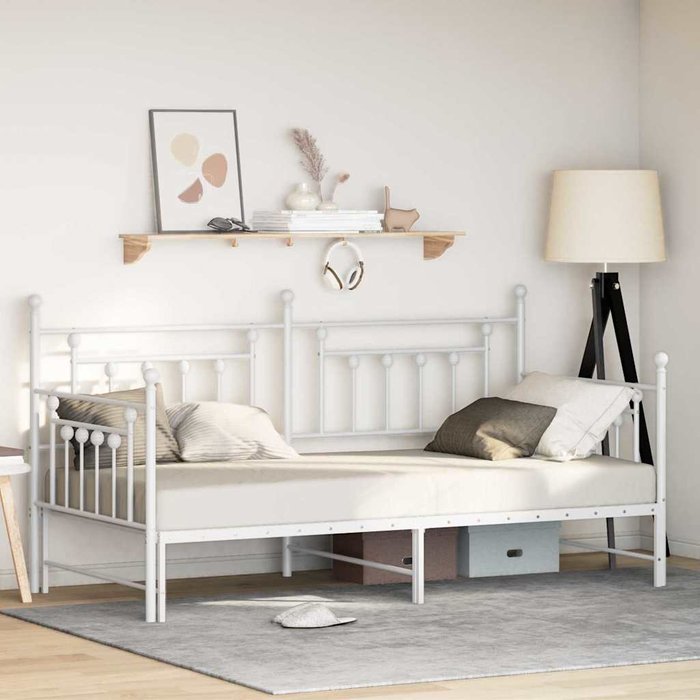 Estructura de cama de día 100 x 190 cm acero vidaxl
