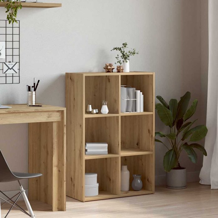 Maison exclusive - estantería/aparador contrachapada roble artesanal 66x30x98 cm