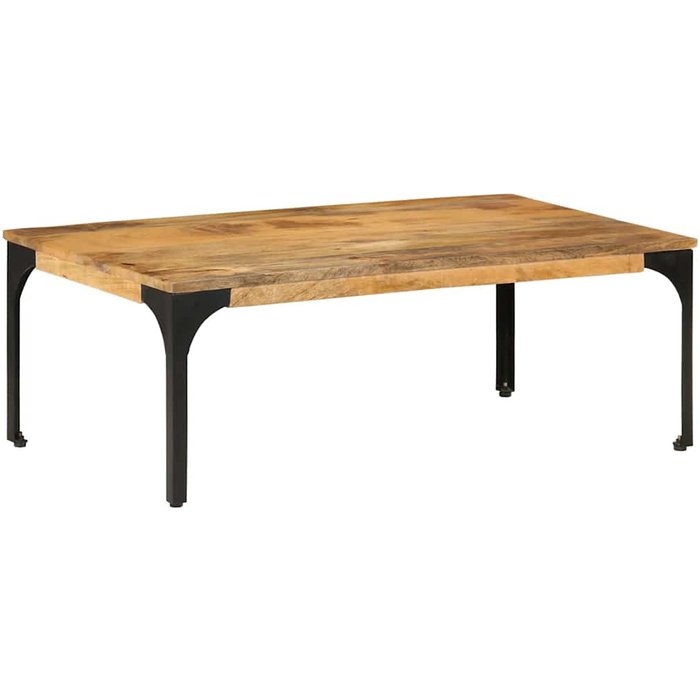 Mesa de centro de 100x55x35 cm, madera maciza de mango.