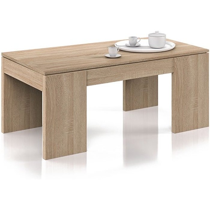 Mesa de centro elevable alfa-roble canadian