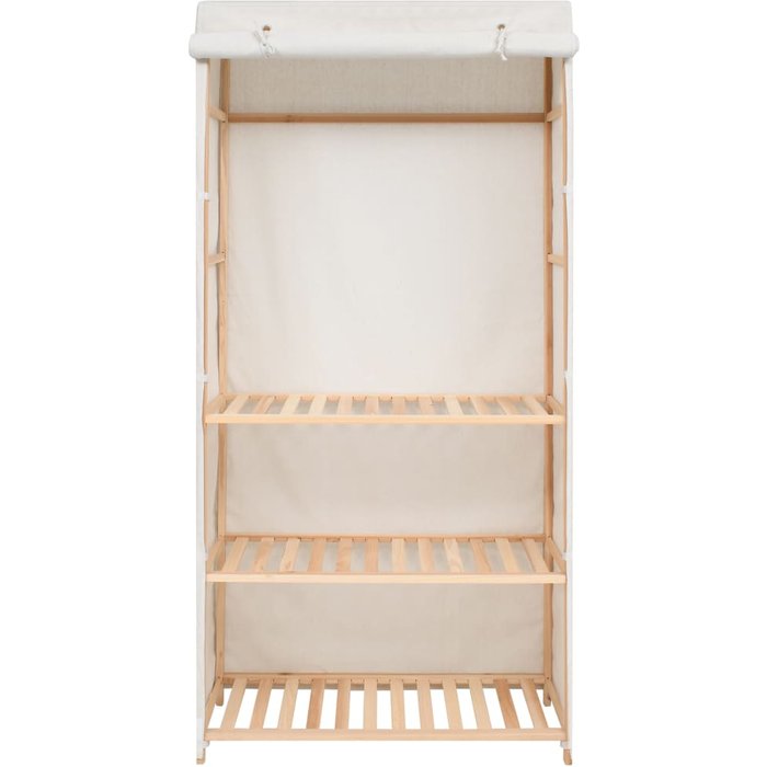 Mueble de almacenaje | armario de ropa de 3 niveles 79x40x170 cm cfw638677