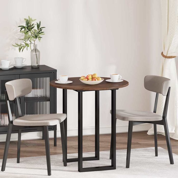 Tablero de mesa de roble marrón, 70 x 70 x 1,5 cm