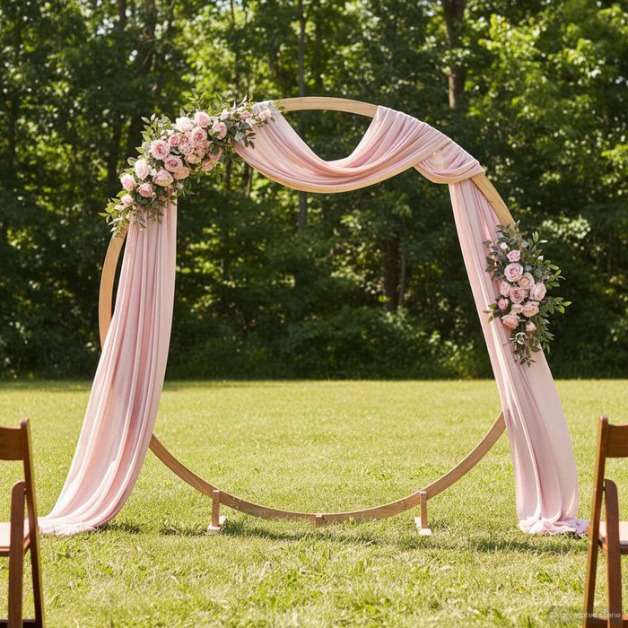 Arco de boda marrón claro 224 x 80 x 220 cm vidaxl