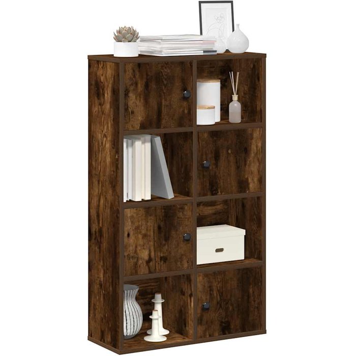 Librería de roble ahumado, 60x24x101,5 cm, madera de ingeniería. - pangivo