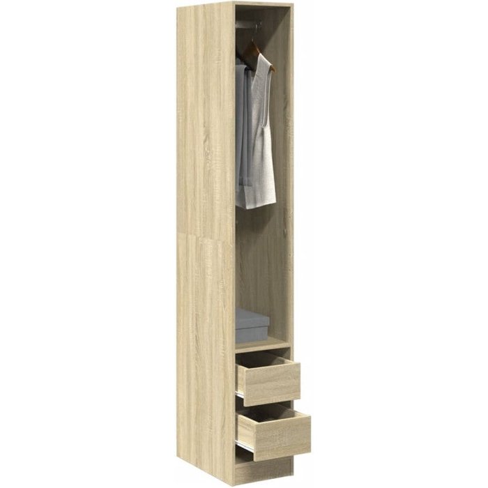 Armario de madera de ingeniería roble sonoma 30x50x200 cm vidaxl
