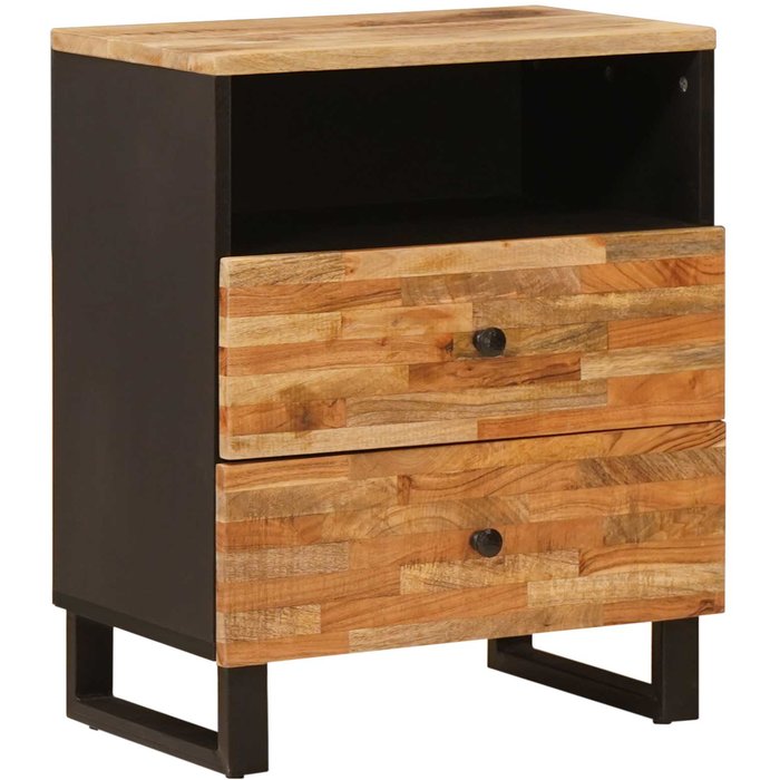 Mueble cama marrón 50 x 33 x 62 cm madera de mango maciza vidaxl