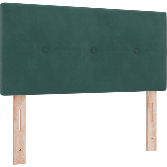 Cabecero cama - mueble cabecero led con tiras led manual verde 80 cm terciopelo