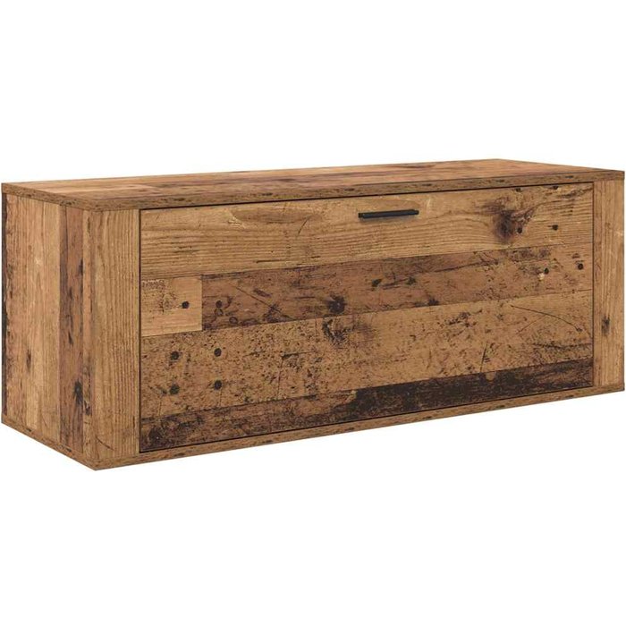 Armario para zapatos con estante madera vieja 100 x 35 x 38 cm - comfortxl