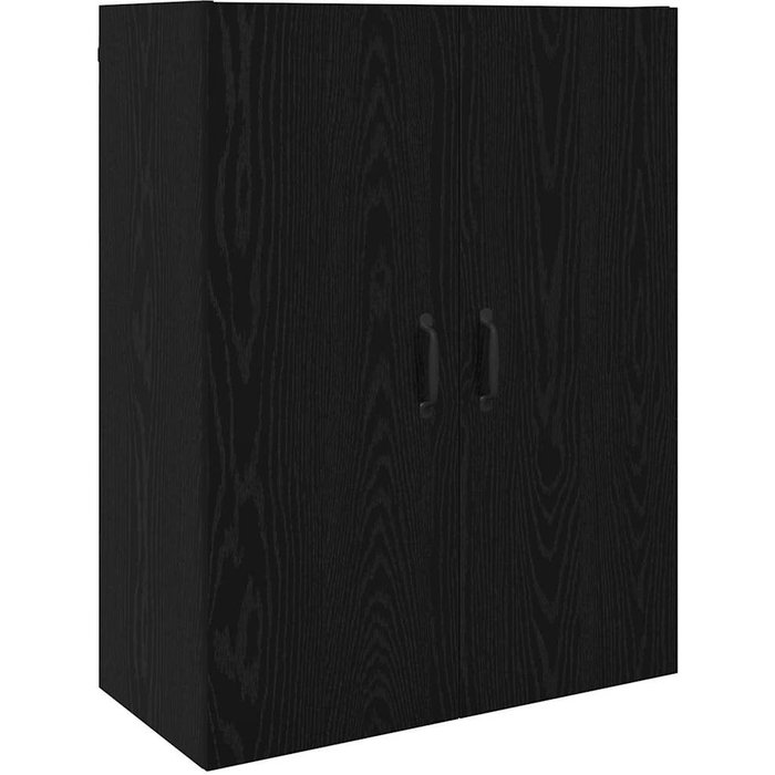 Aparador | mueble colgante roble negro 69.5 x 34 x 90 cm