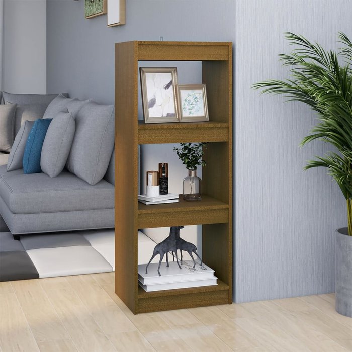 Librería/separador de ambientes marrón miel 40x30x103,5 cm pino