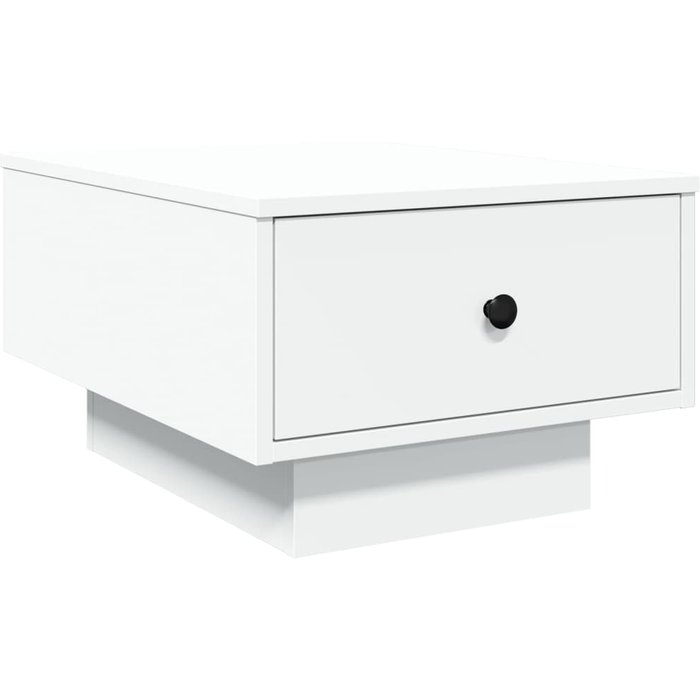 Mesa de centro de madera compuesta blanca 60x45x31 cm - comfortxl