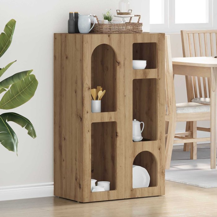 Maison exclusive - aparador roble artesanal 59 x 35 x 100,5 cm