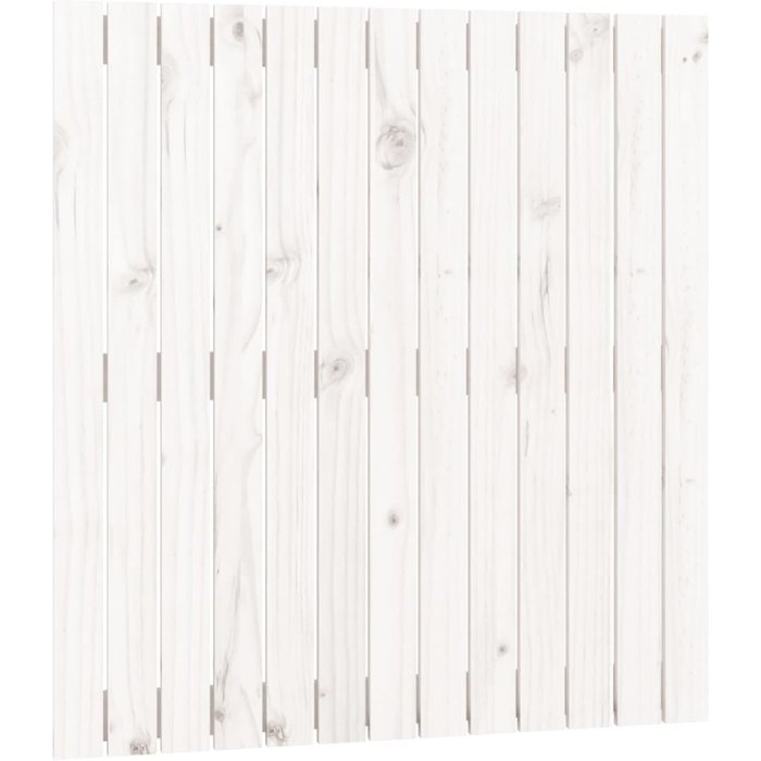 Cabecero de cama pared madera maciza pino blanco 82,5x3x90 cm - comfortxl