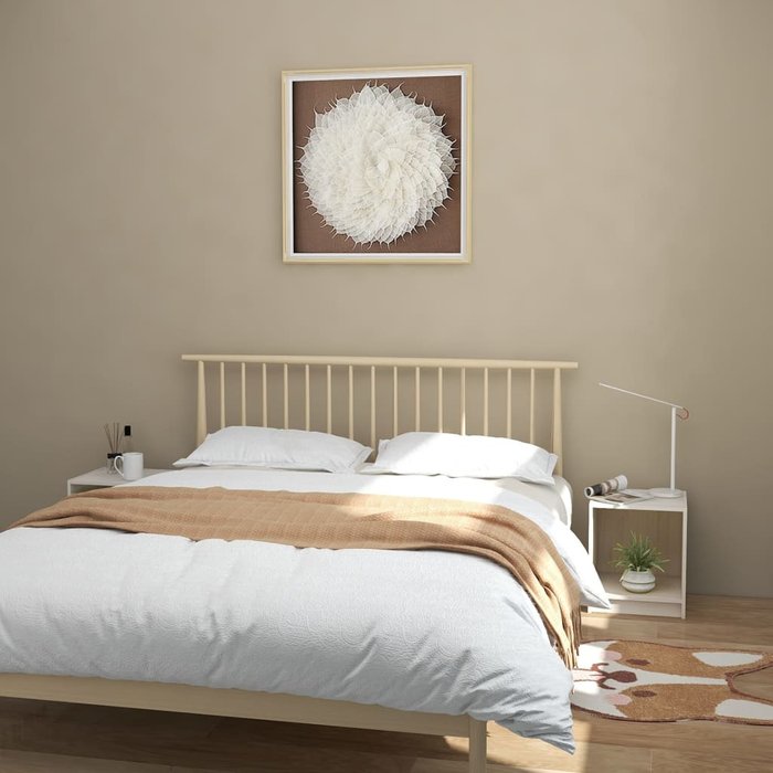 Maison exclusive - mesita de noche 2 uds madera de pino blanco 35,5x33,5x41,5 cm
