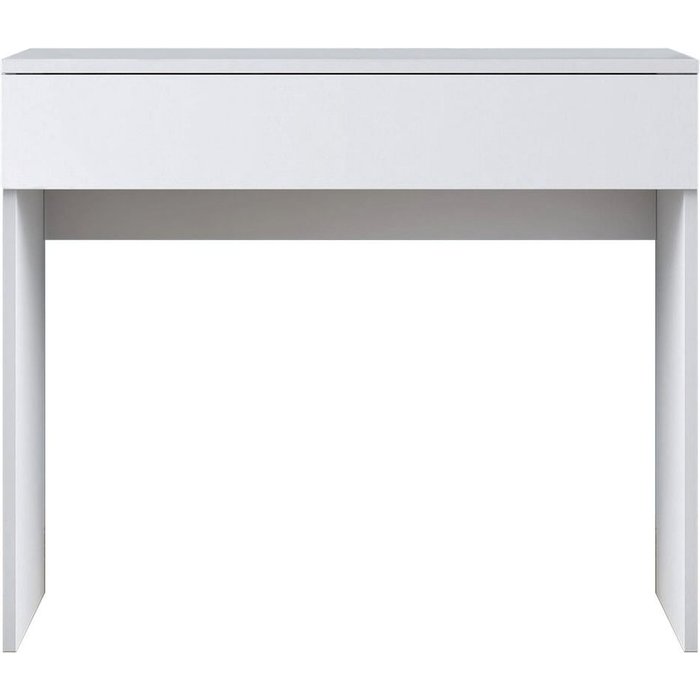 Consola móvil de maquillaje blanca con cajón de 8 compartimentos uppy