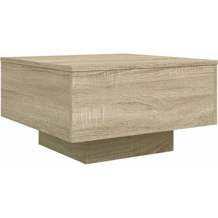 Mesa de centro madera de ingeniería roble sonoma 55x55x31 cm