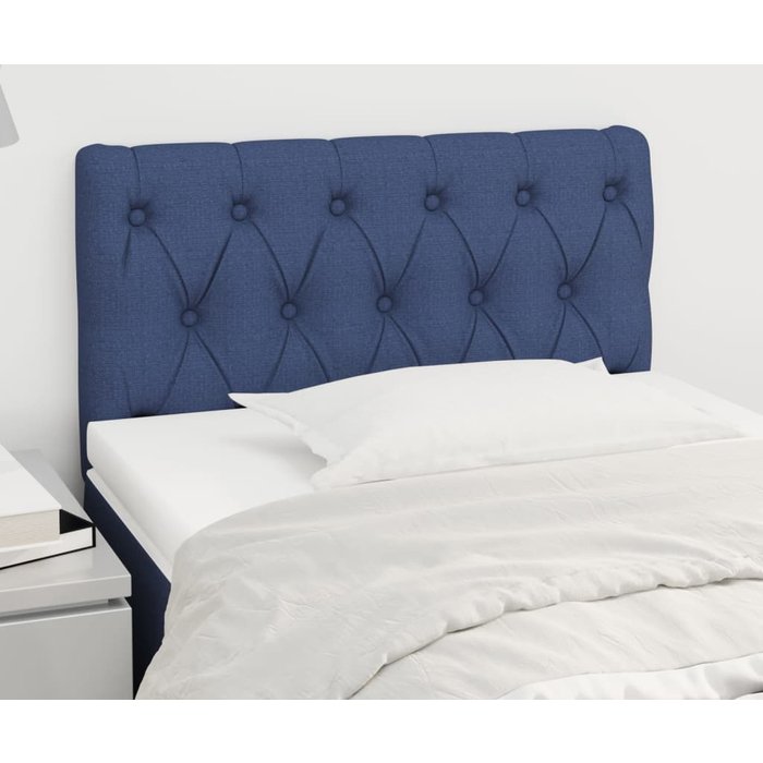 Maison exclusive - cabecero de tela azul 80x7x78/88 cm