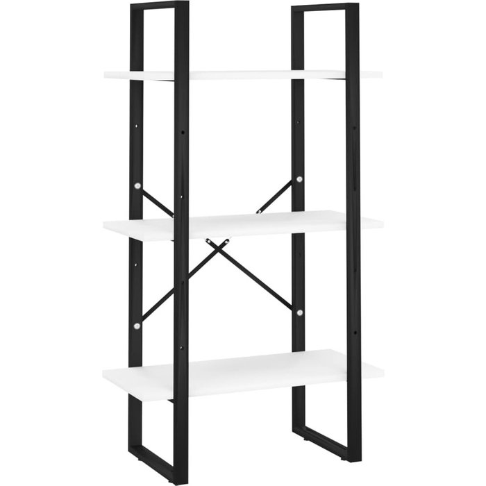 Estante almacenamiento madera contrachapada blanco 60x30x105 cm – comfortxl