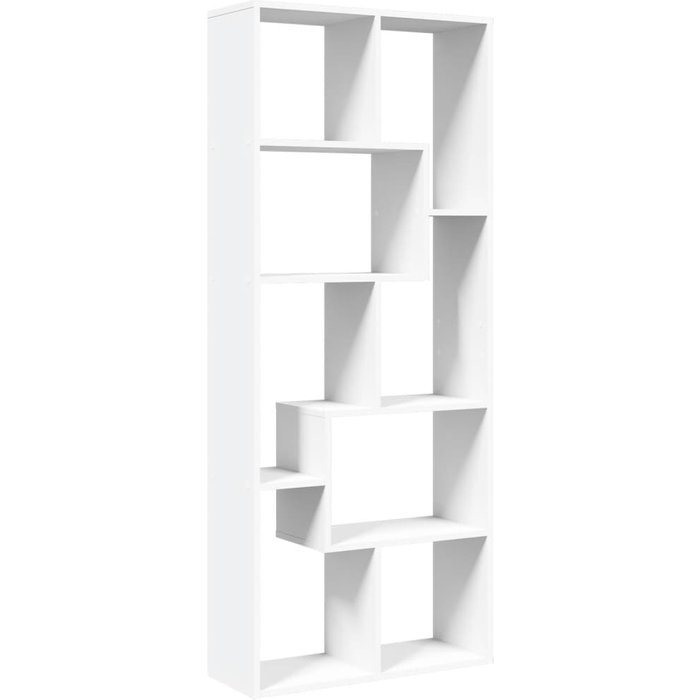 Librería divisora madera ingeniería blanca 67x25x161,5 cm – comfortxl