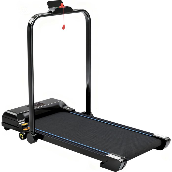 Cinta de andar homcom acero, abs negro y azul 130x59x96 cm a90-367v90bu