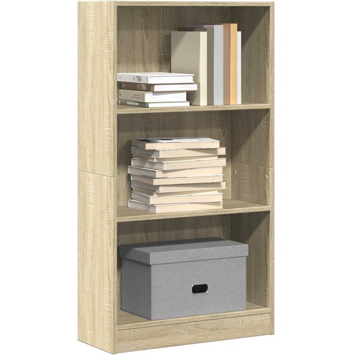 Librería sonoma de roble, 60x24x109 cm, madera de ingeniería. - pangivo