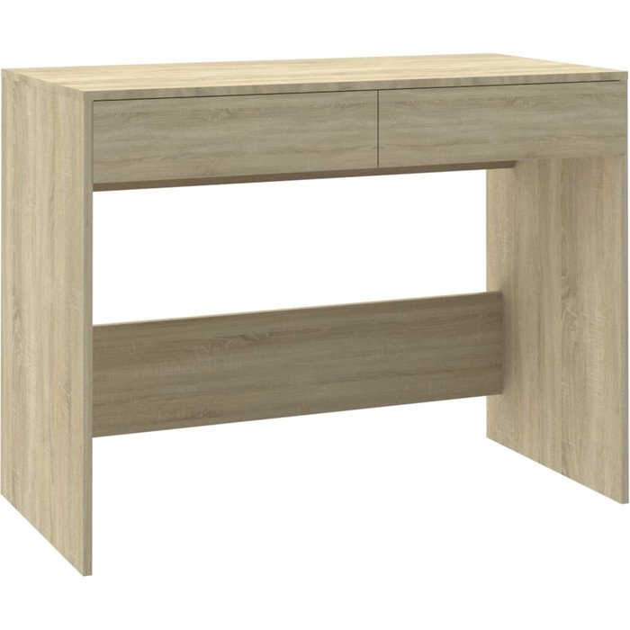 Escritorio de madera contrachapada roble sonoma 101x50x76,5 cm - comfortxl