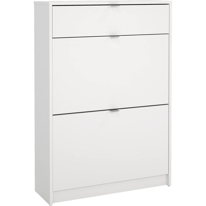 Wellhome zapatero adaja con 3 compartimentos para 12 pares 70x24x101cm blanco