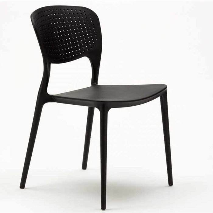 Silla apilable moderna pazora-color negro