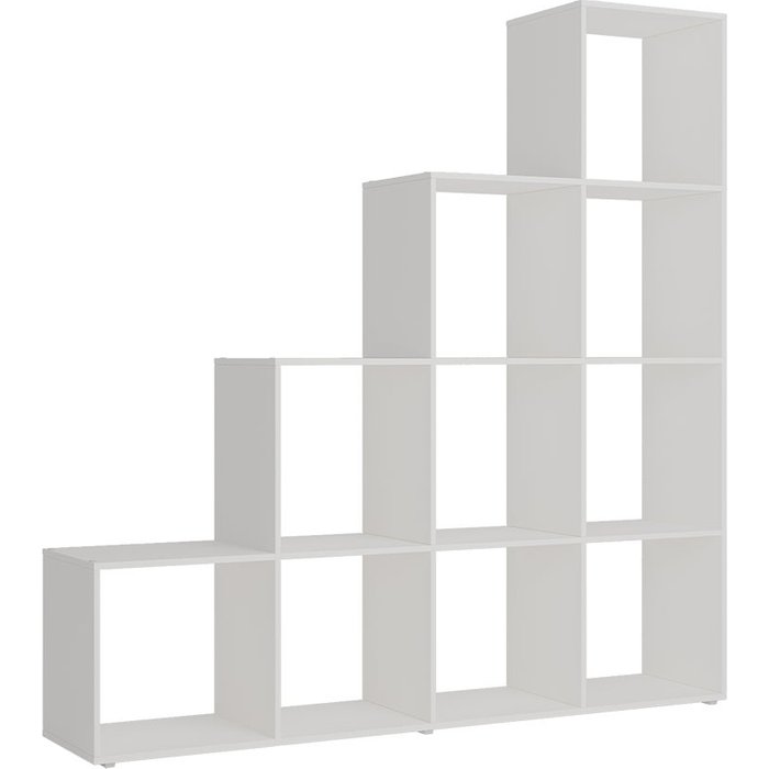 Vicco estantería escalonada aramis, blanco, 138 x 143 cm 10 compartimentos