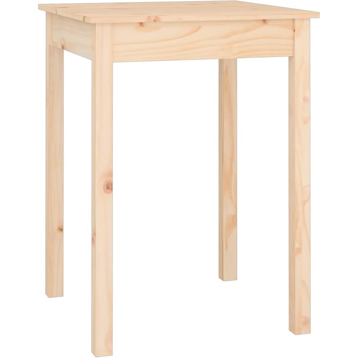 Mesa de comedor | mesa cocina madera maciza de pino 55x55x75 cm cfw71104