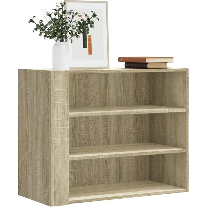 Mueble de pared roble sonoma 75x35x60 cm madera contrachapada