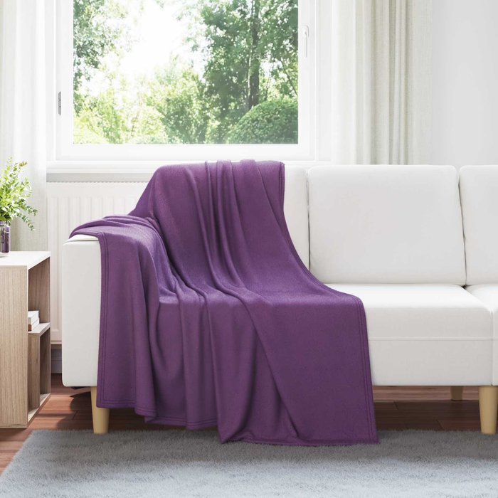 Mantitas de sofá 24 pcs morado 170 x 130 cm lana vidaxl